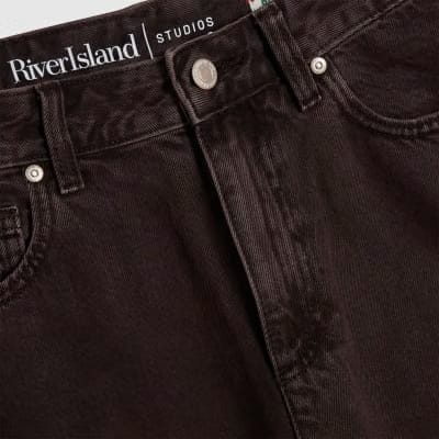 Brown High Waisted Baggy Jeans