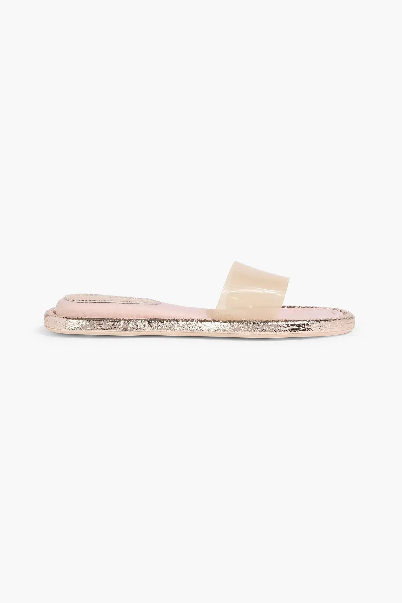 Cult Gaia Aldari Pvc Slides Rose Gold Women's