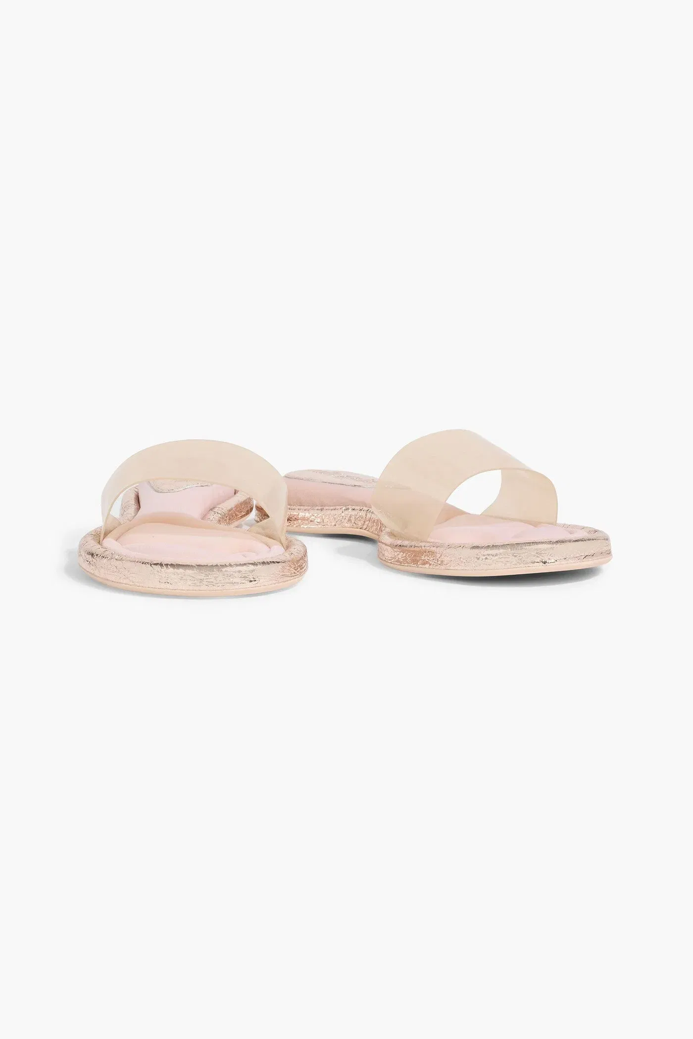 Cult Gaia Aldari Pvc Slides Rose Gold Women's