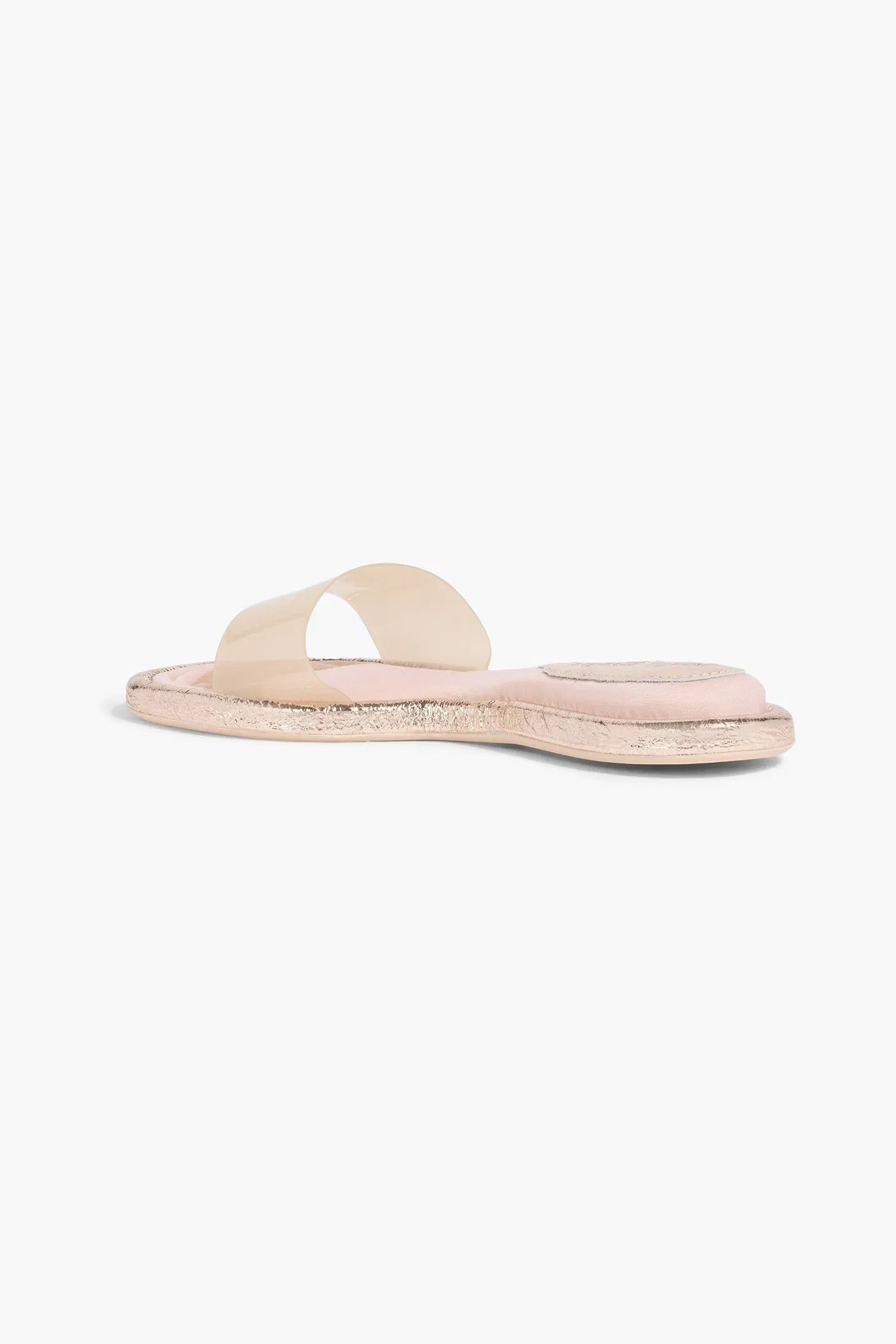 Cult Gaia Aldari Pvc Slides Rose Gold Women's
