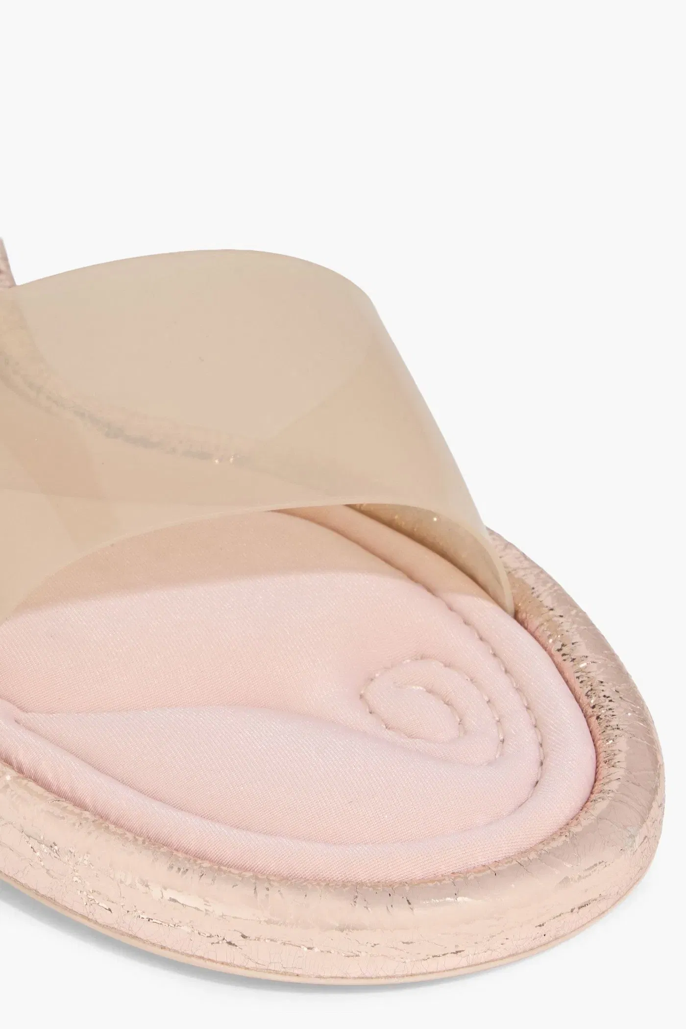 Cult Gaia Aldari Pvc Slides Rose Gold Women's