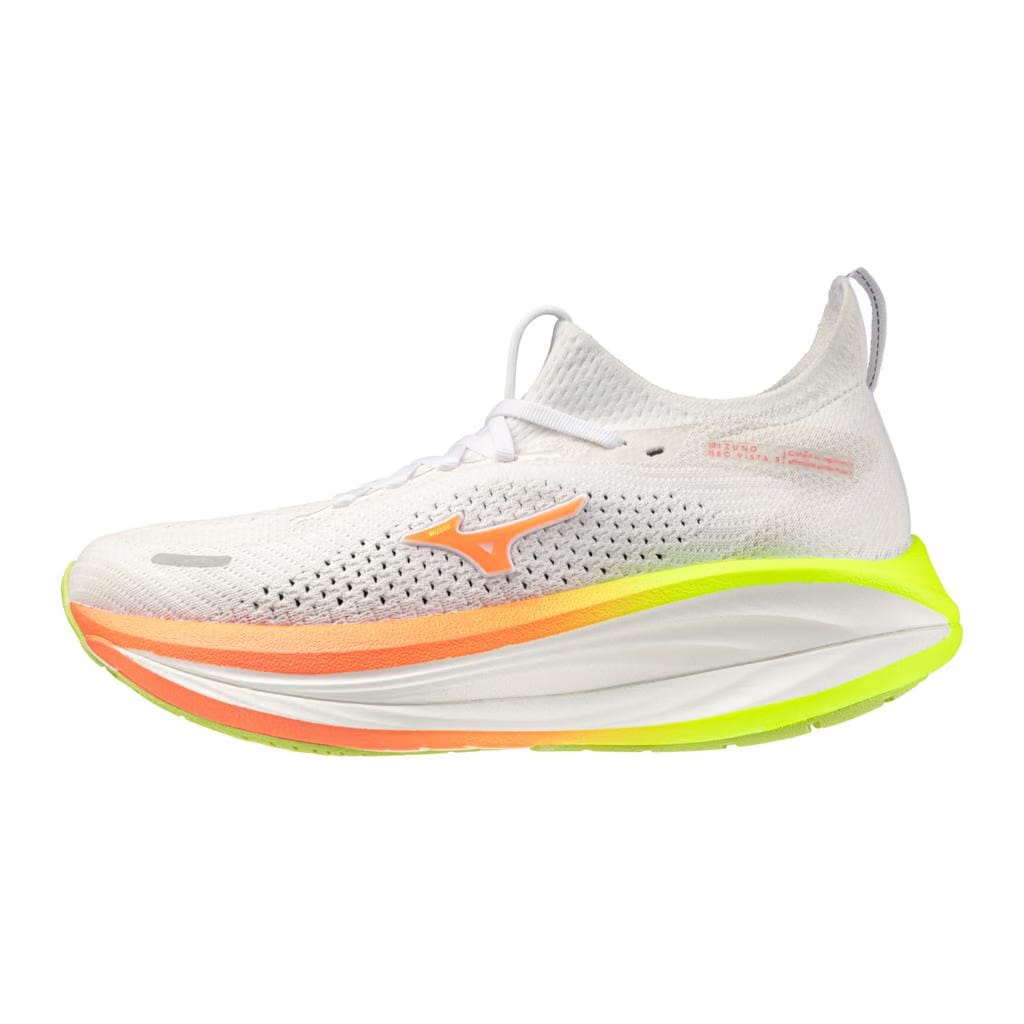 Mizuno Women's Neo Vista 3 Running Shoe Gf White Flamingo Coral