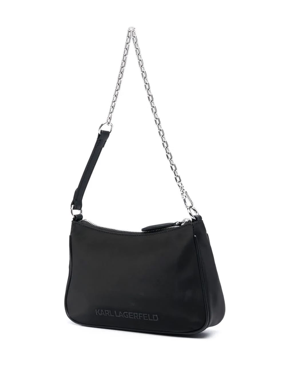 Ikon appliqué-detail shoulder bag