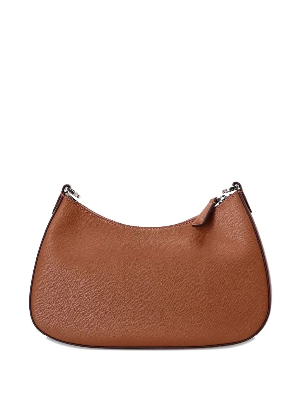 logo lettering leather shoulder bag