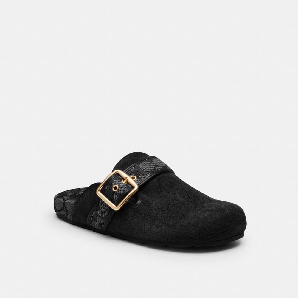 Women's Coach Archival Buckle Clog Black