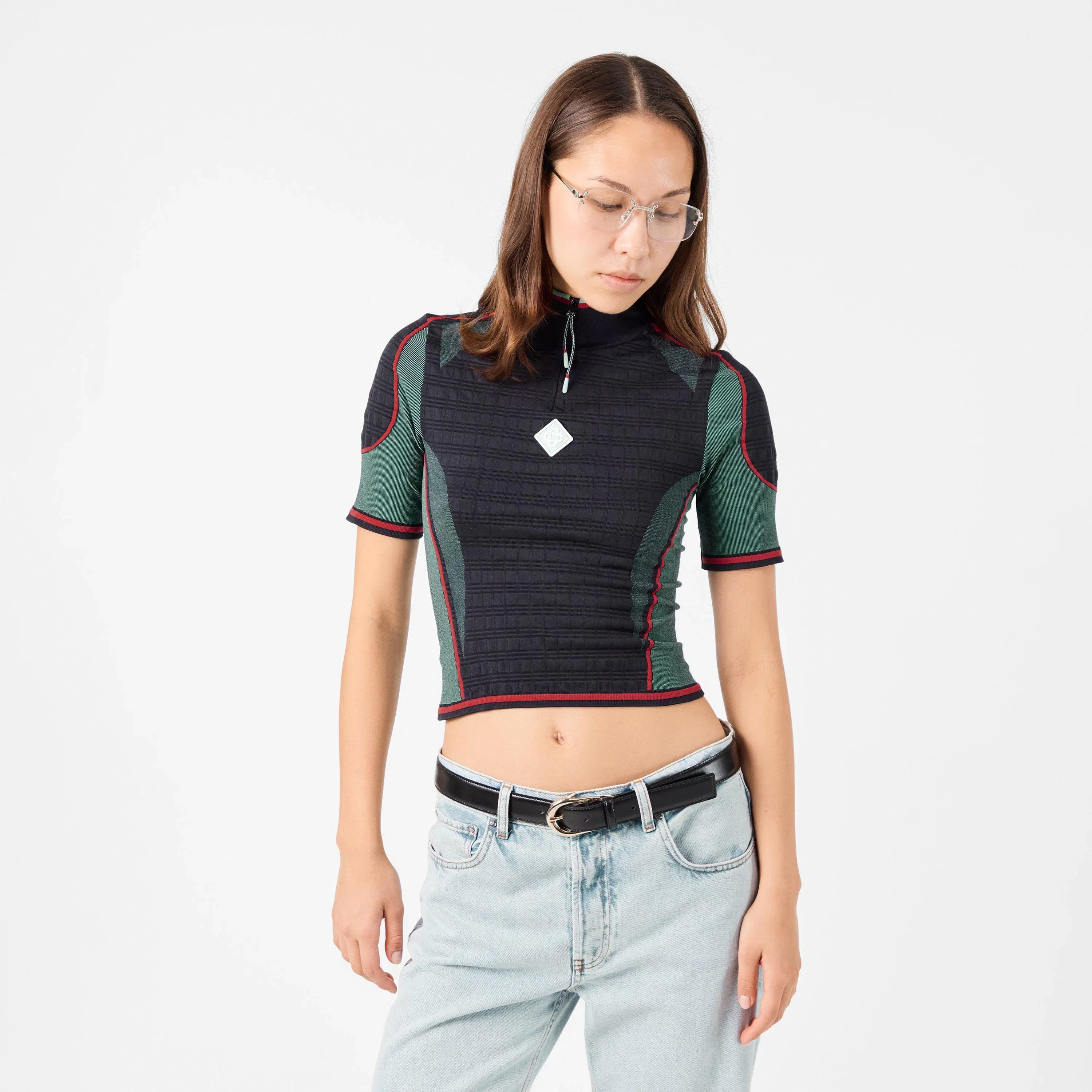 Zipped Long Sleeve T-Shirt