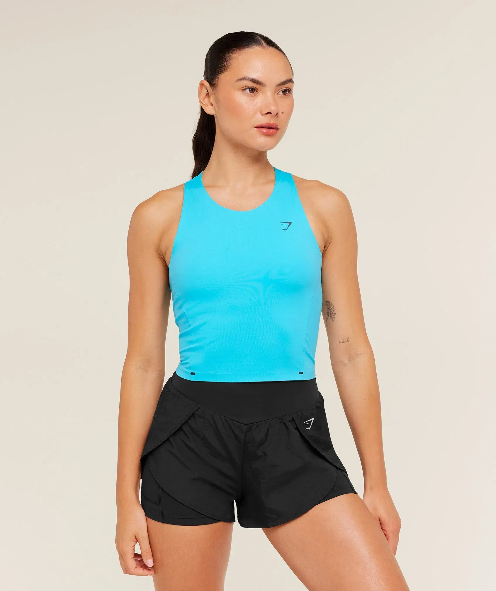 Gymshark Running Elite Bodyfit Tank - Brand Blue