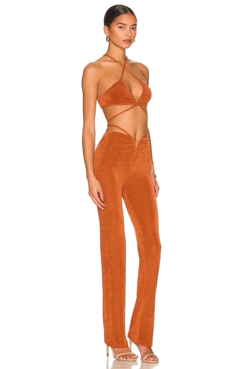 superdown Irene Strappy Pant Set in Rust