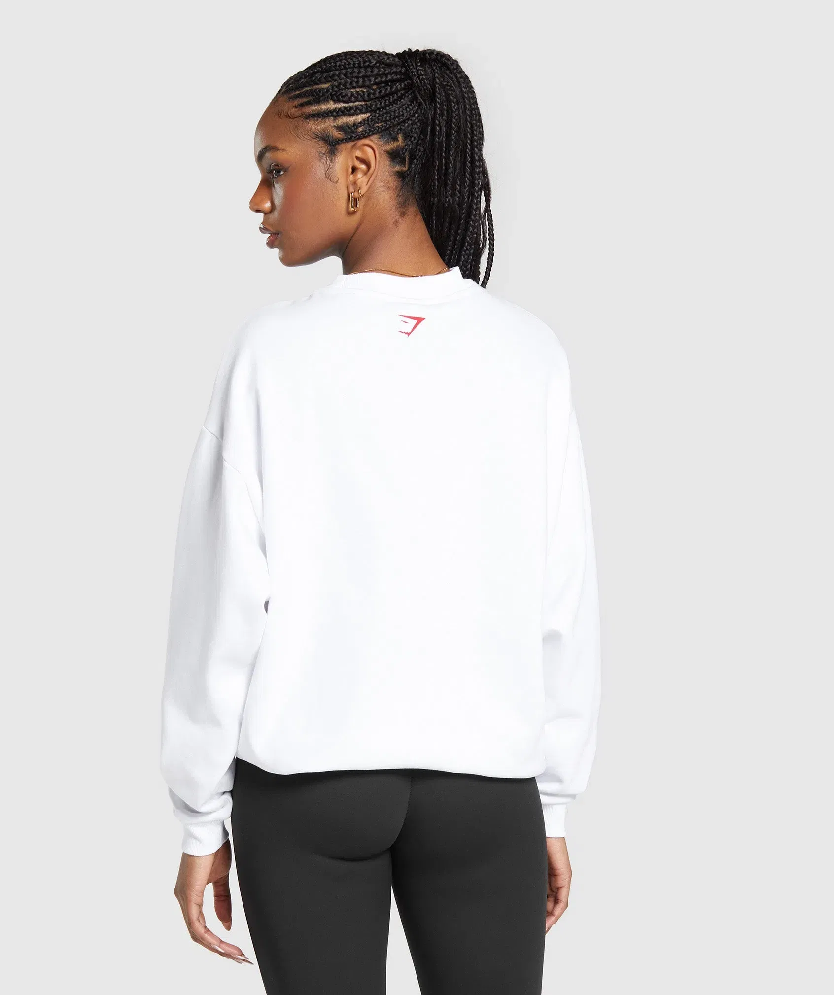 Gymshark I Heart Gym Oversized Sweatshirt - White