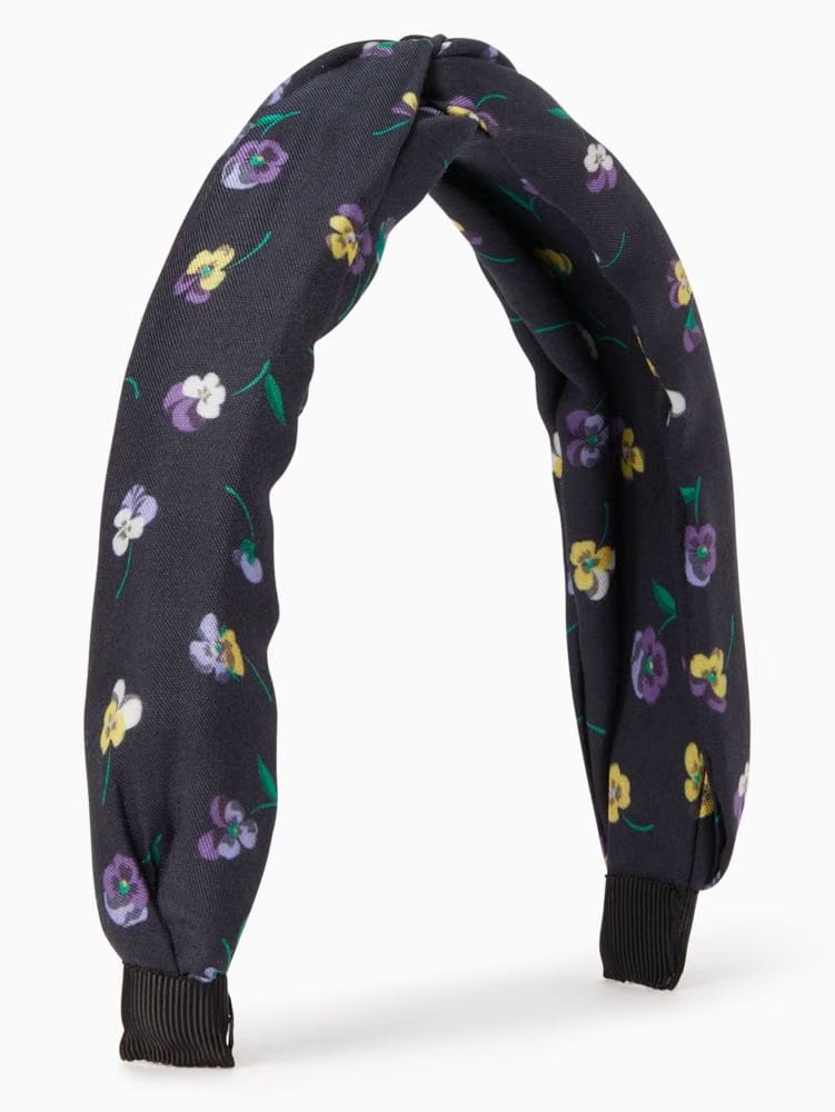 Pansy Toss Twisted Floral Headband
