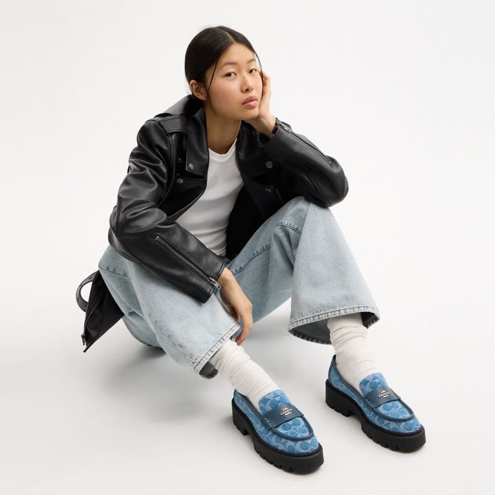 Lucy Lug Sole In Signature Denim