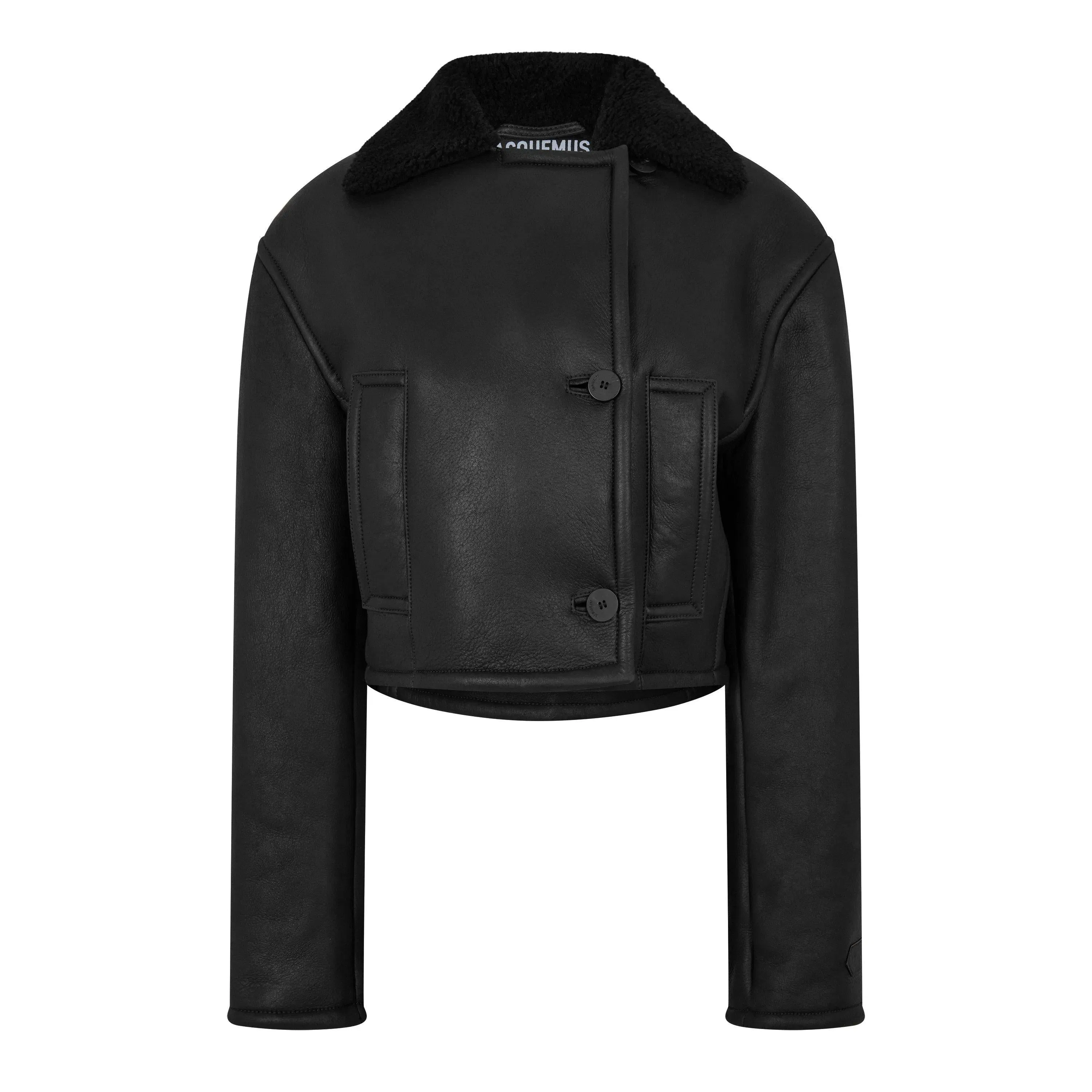 Marino Blouson Long Sleeve Lamb Leather Jacket