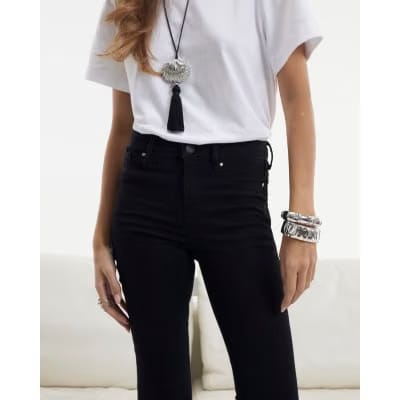Black Molly Mid Rise Sculpt Skinny Jeans