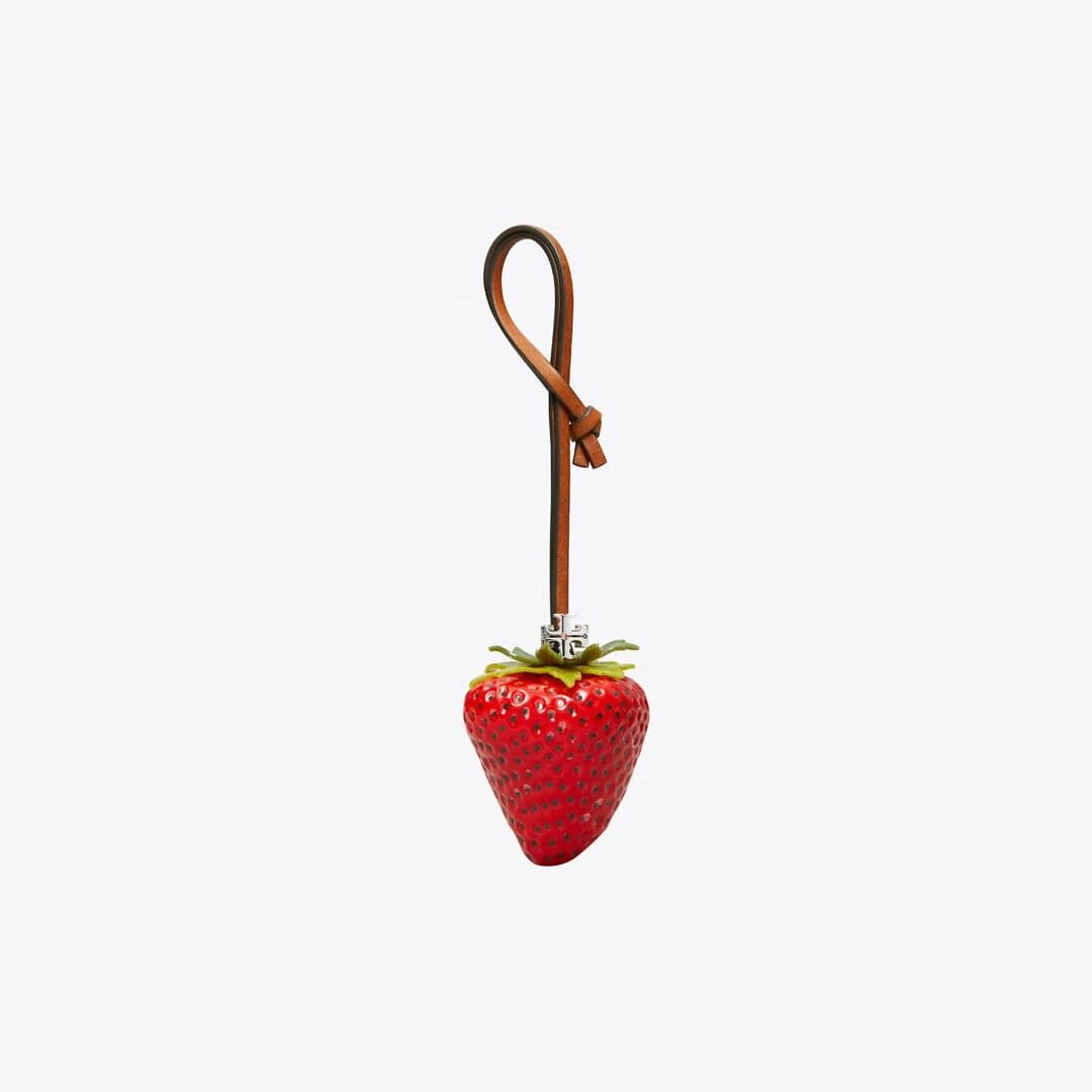 Tory Burch Strawberry Bag Charm New Poppy / TEMPRANILLO