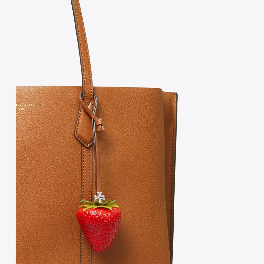 Tory Burch Strawberry Bag Charm New Poppy / TEMPRANILLO