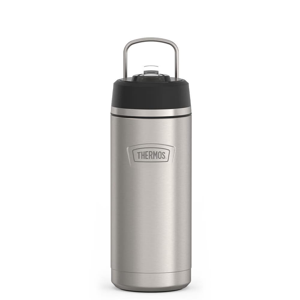 Thermos 18oz Icon Kids Water Bottle With Straw Lid Matte Stainless Steel