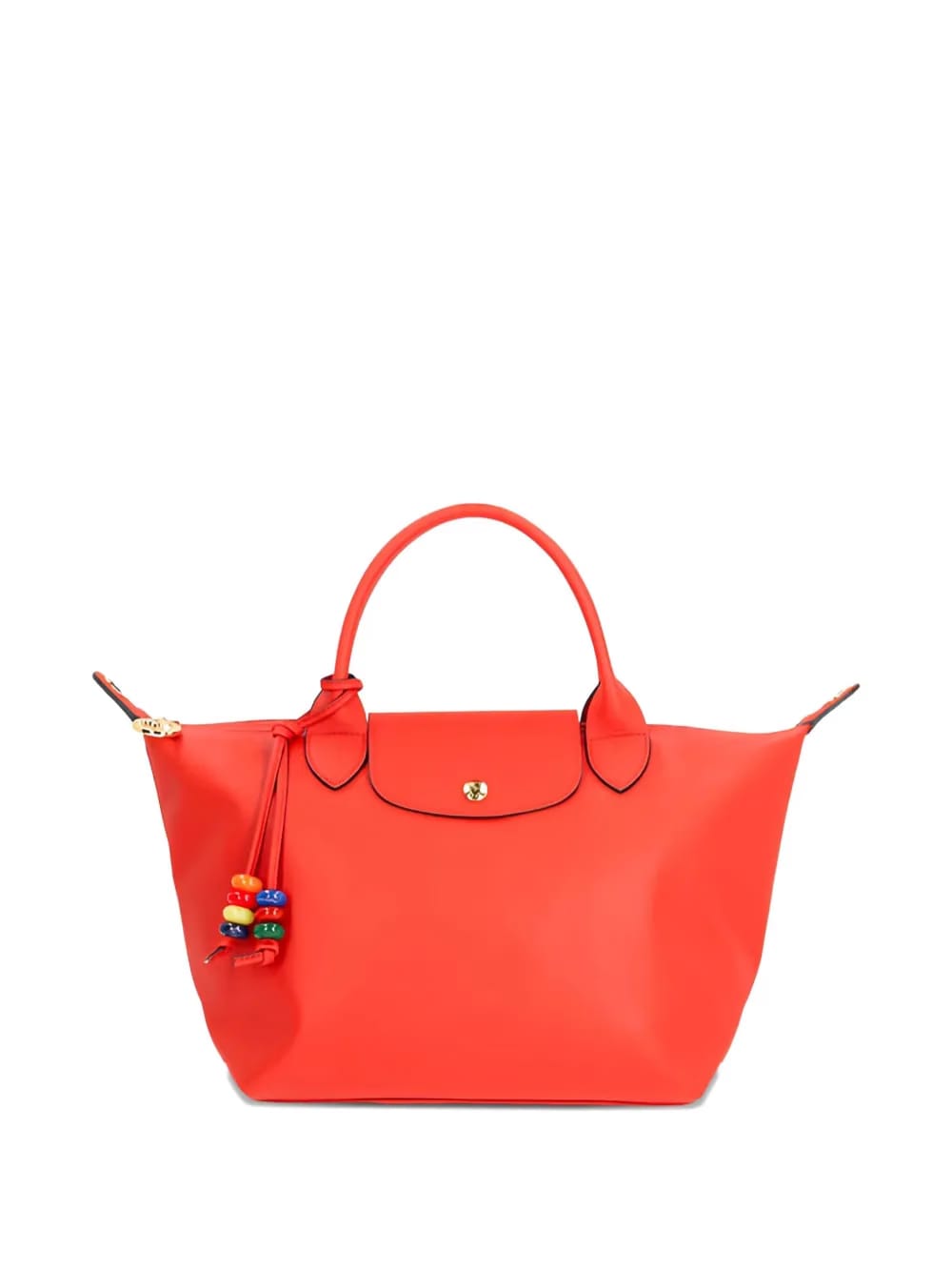 Pliage beaded-charm tote bag