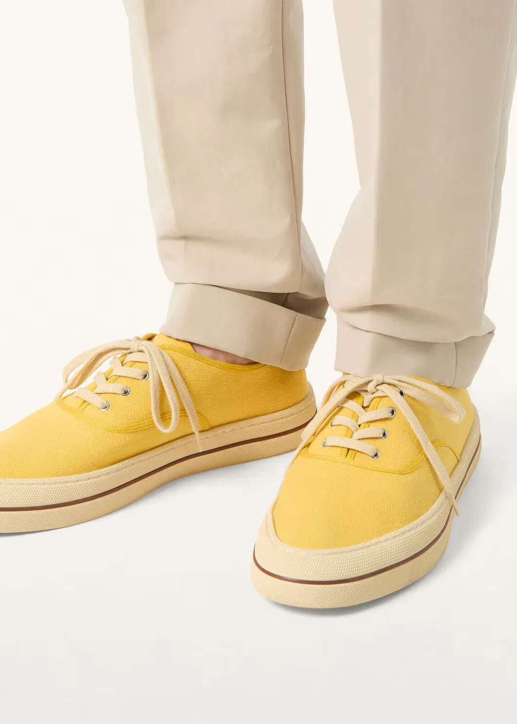 LoroPiana Nantucket Walk Sneaker Minty Lemon