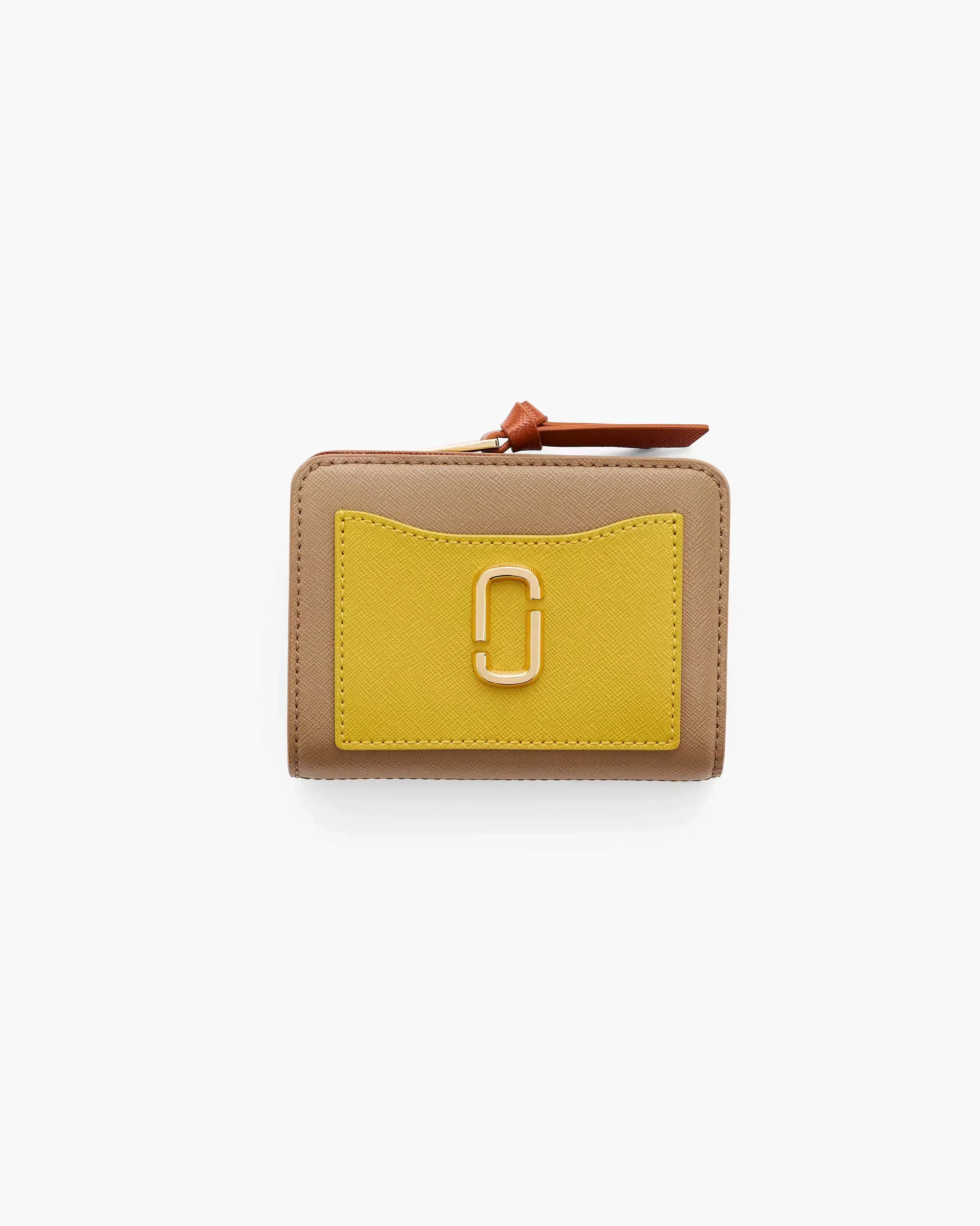 Marc Jacobs The Utility Snapshot Mini Compact Wallet Joy Yellow Multi