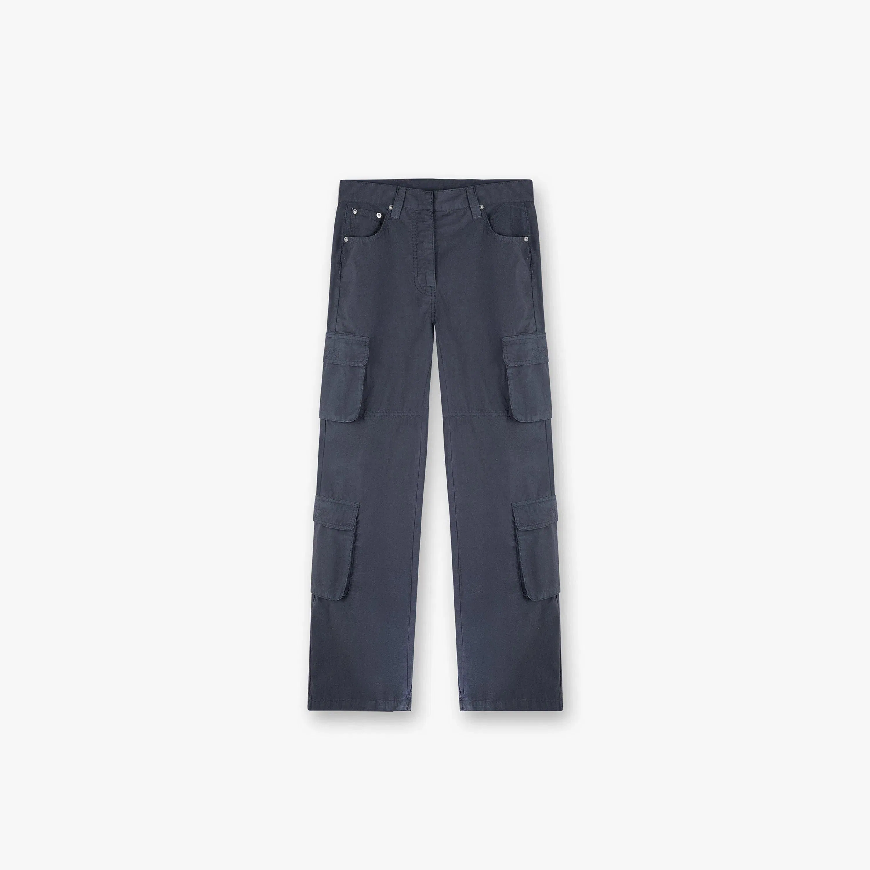 Fender Wide Leg Cotton Cargo Trousers