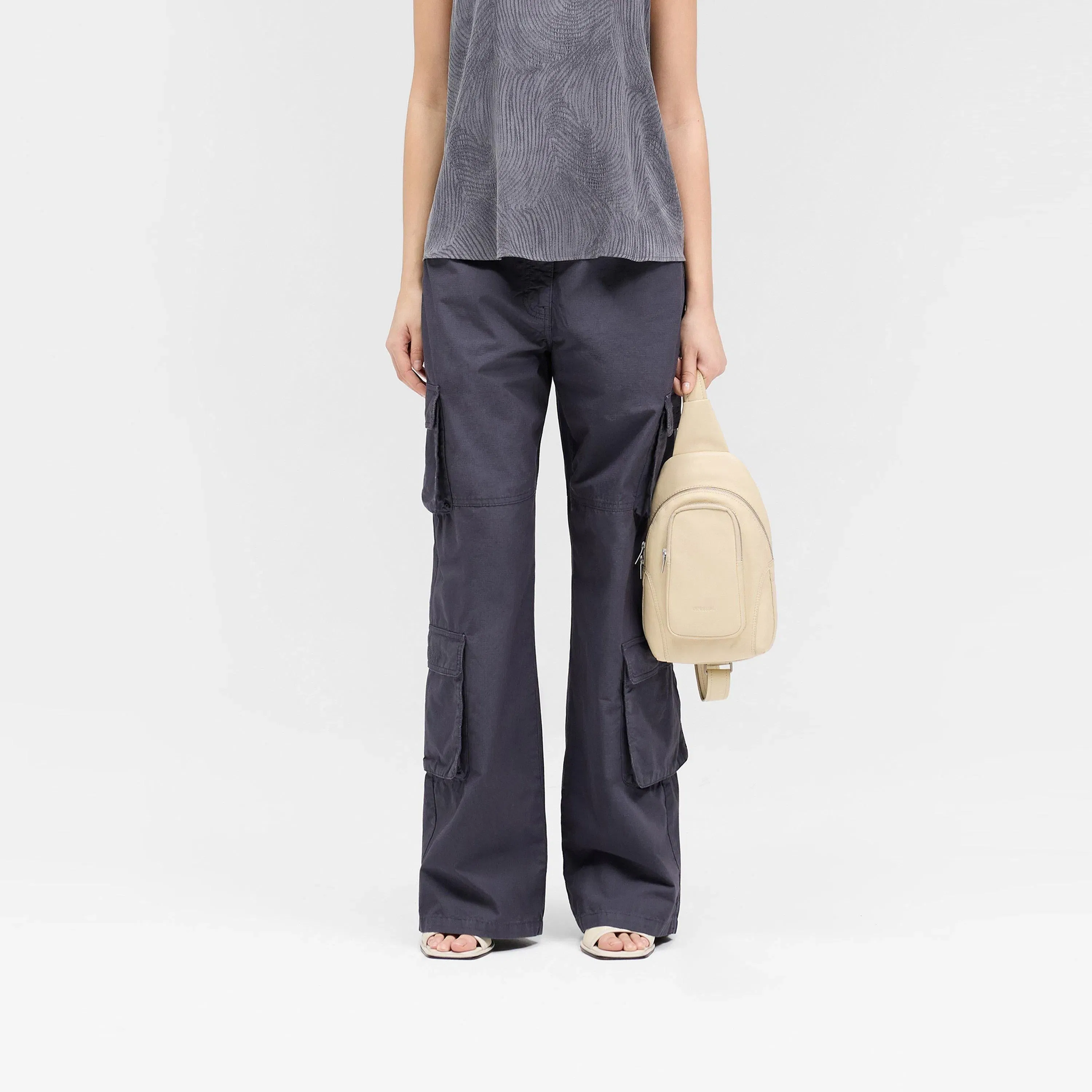 Fender Wide Leg Cotton Cargo Trousers