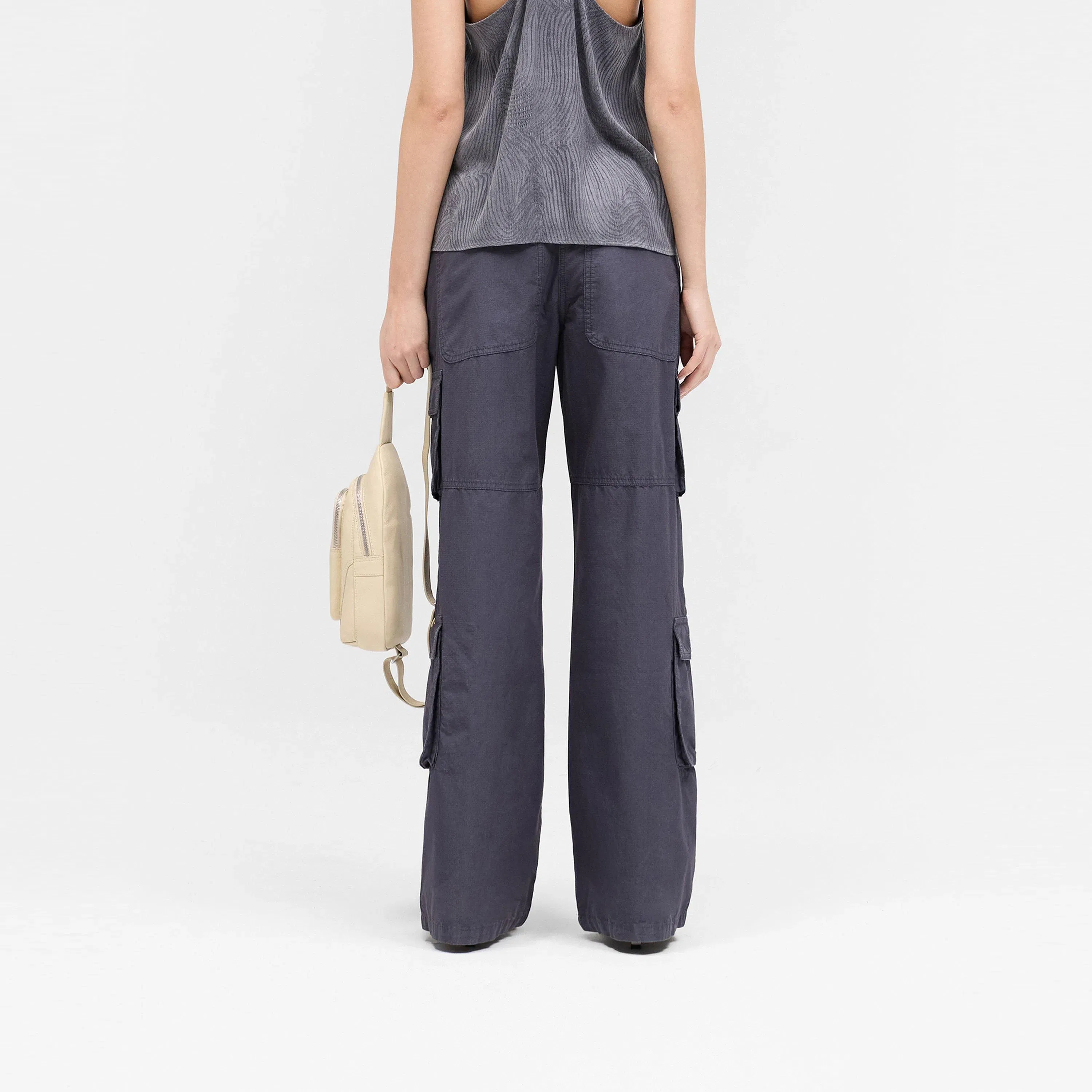 Fender Wide Leg Cotton Cargo Trousers
