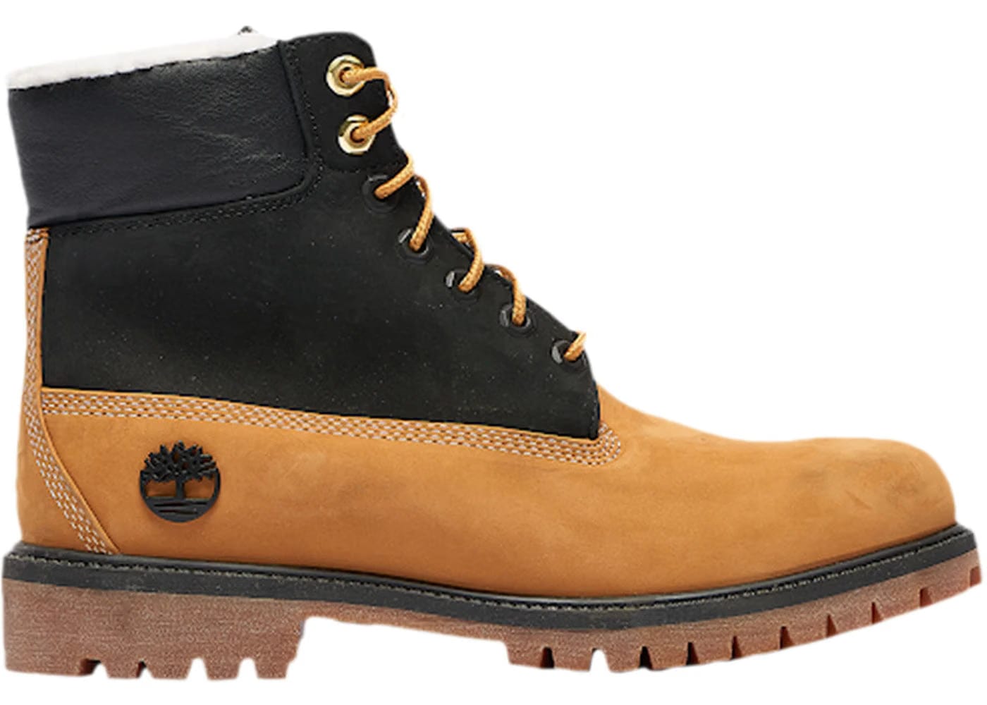 Timberland 6 Premium Boot Shearling Wheat Black GS