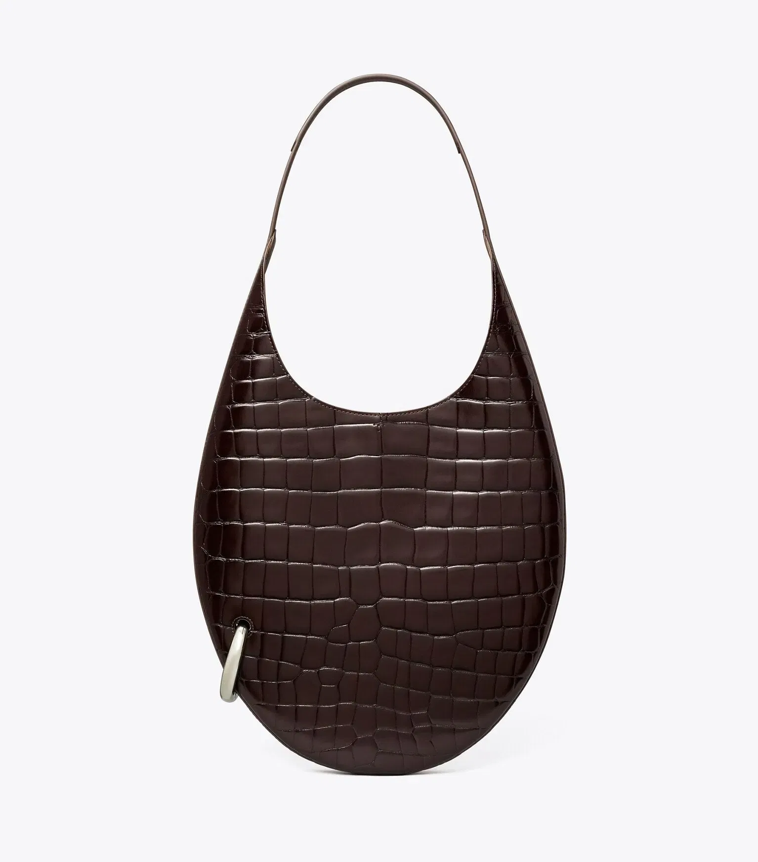 Pierced Croc-Embossed Bag
