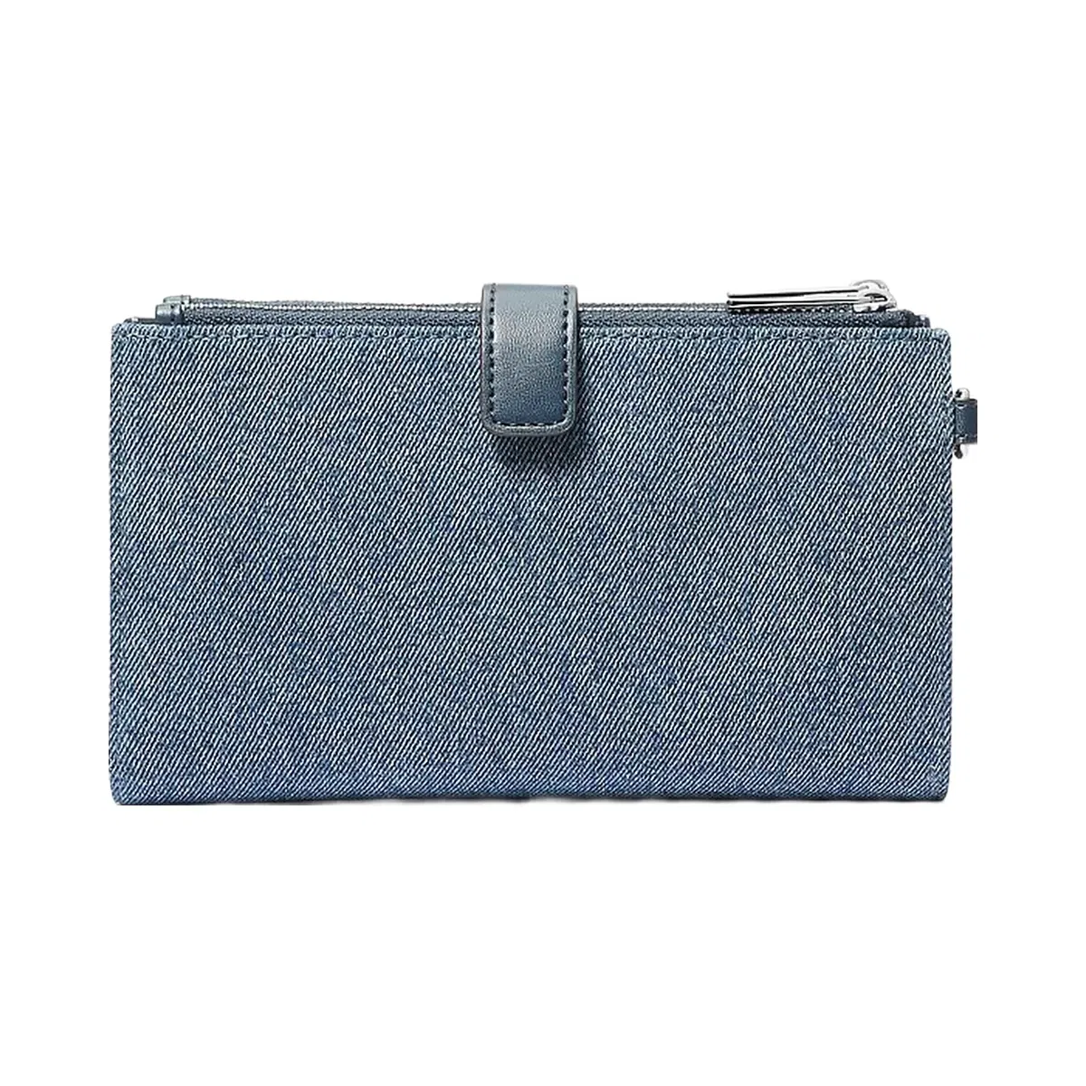 Michael Kors Jet Set Travel Embellished Denim Wristlet Washed Denim