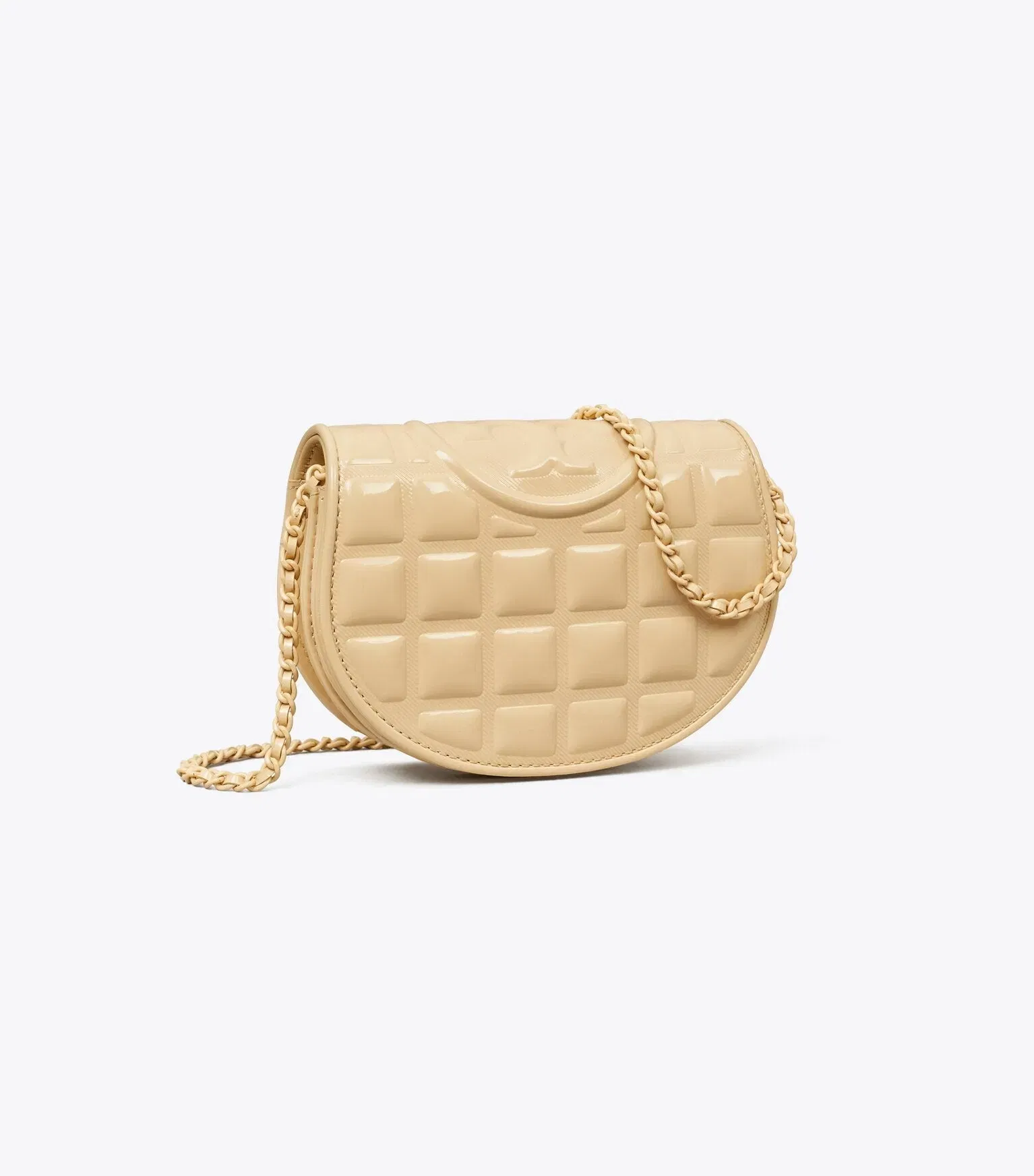 Mini Fleming Patent Square Quilt Crossbody