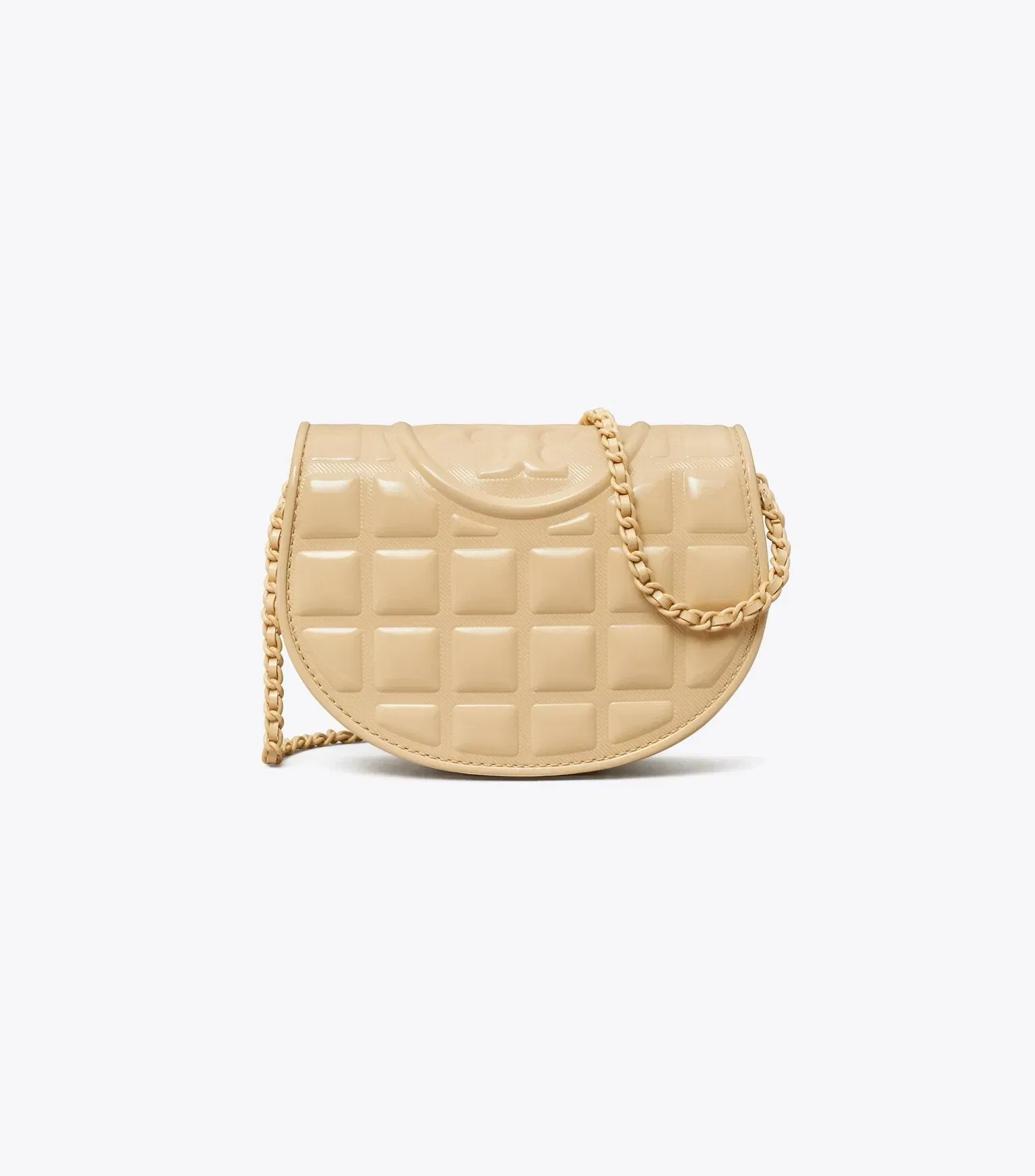 Mini Fleming Patent Square Quilt Crossbody