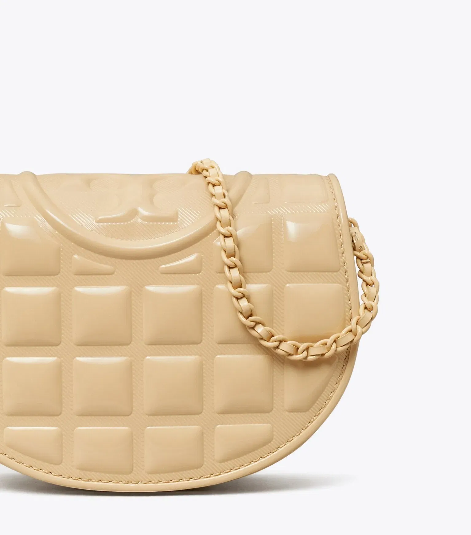 Mini Fleming Patent Square Quilt Crossbody