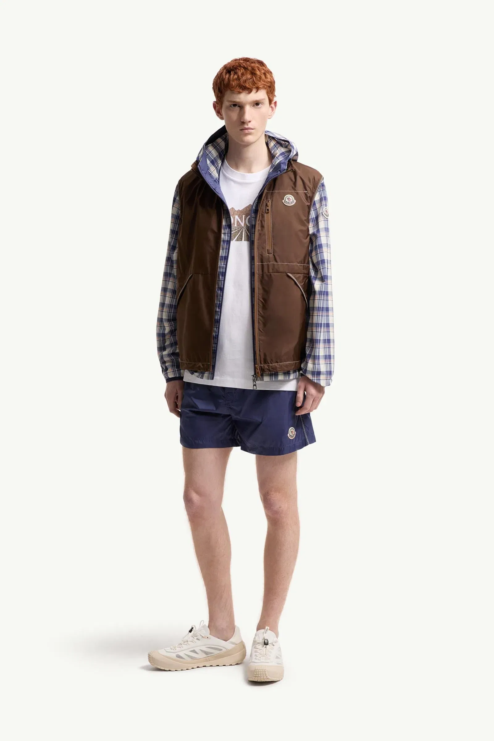 Moncler Logo Swim Shorts Cobalt Blue Cobalt Blue