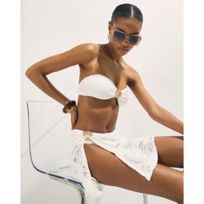 White Textured Sarong