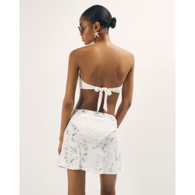 White Textured Sarong