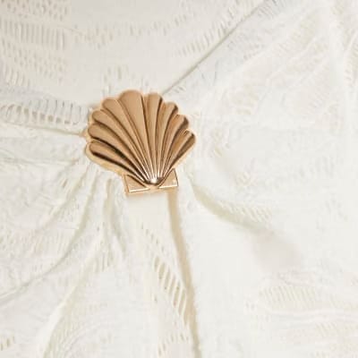 White Textured Sarong
