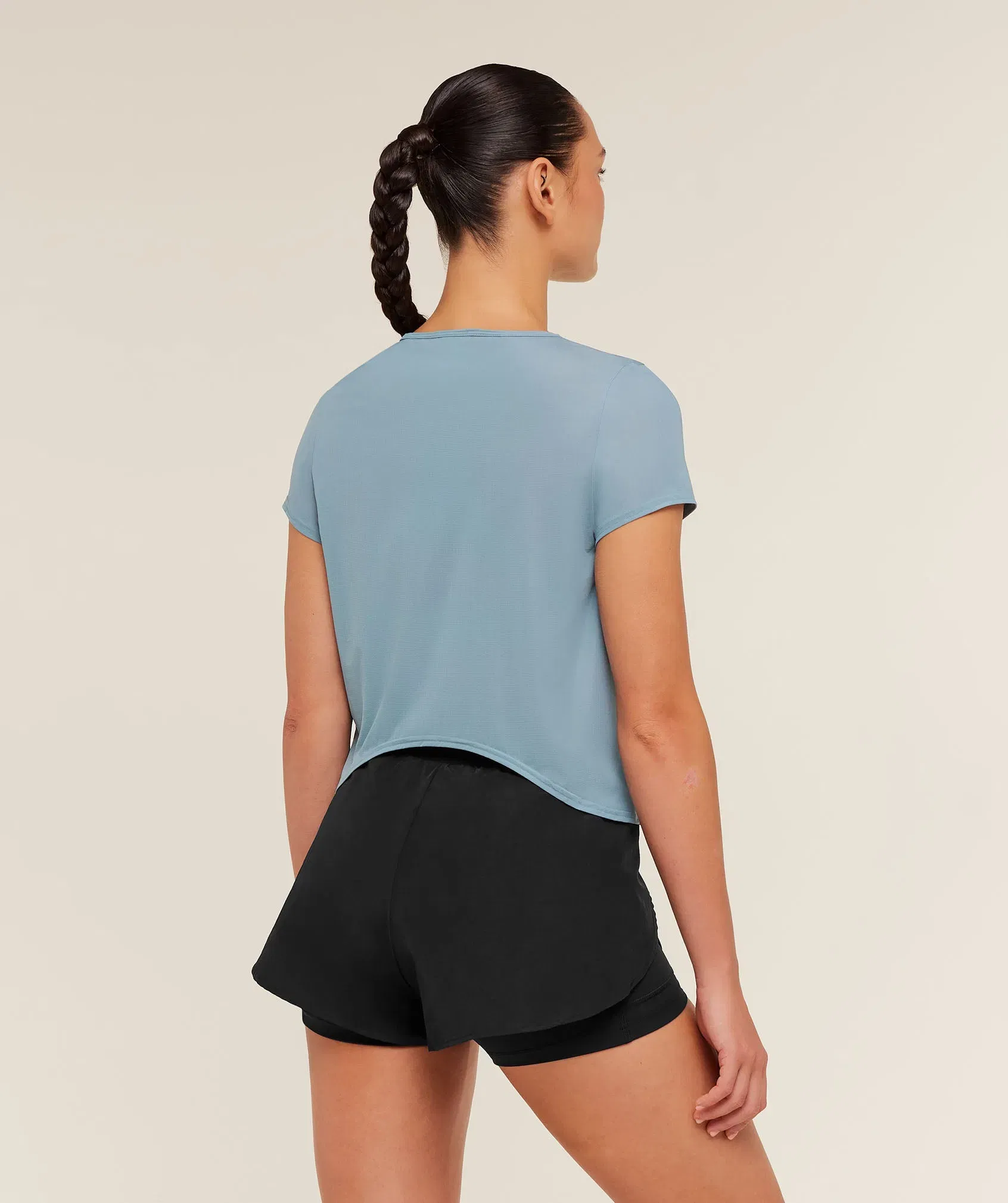 Gymshark Running Short Sleeve T-Shirt - GS Storm Blue