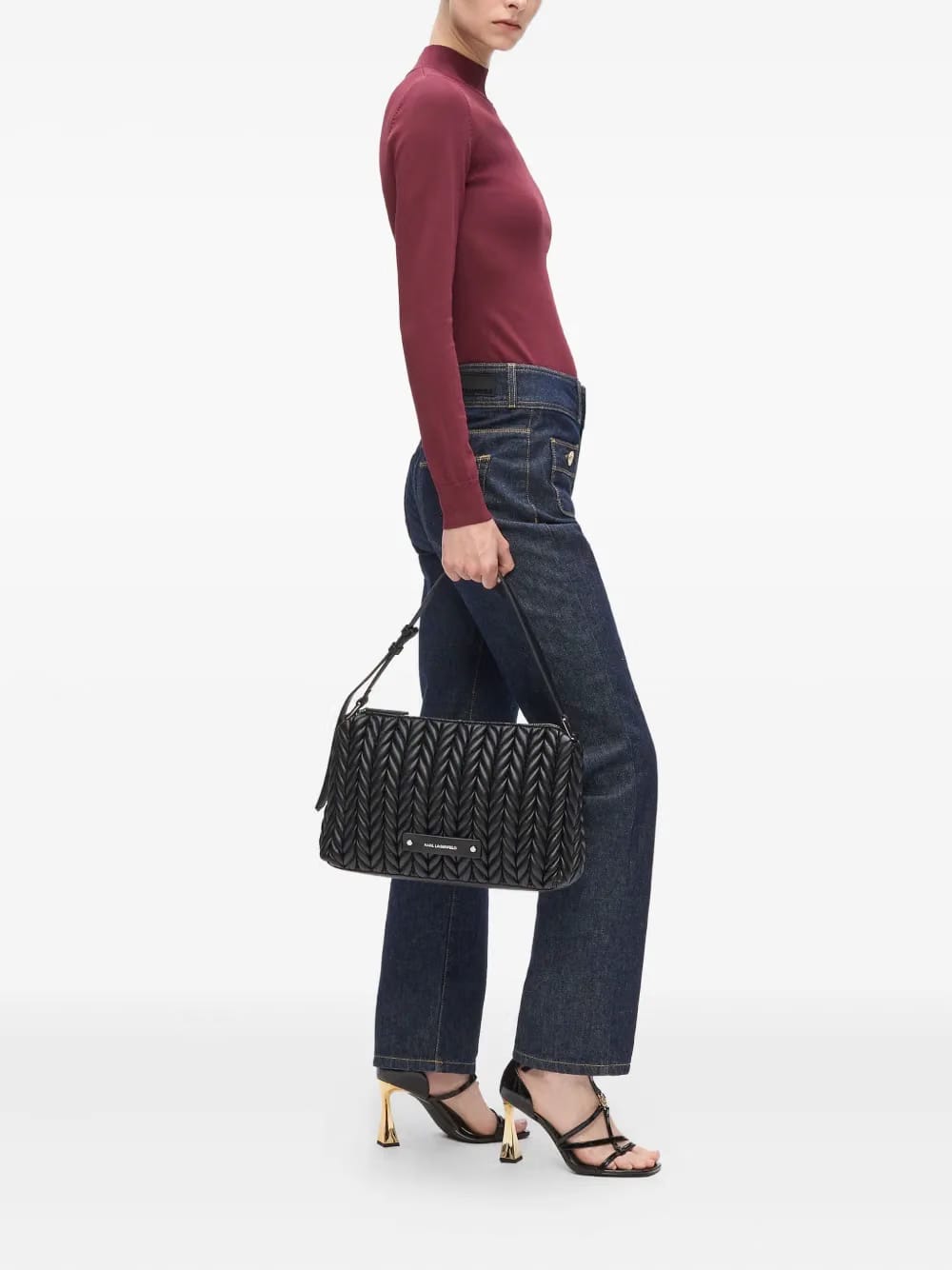 medium K/Weave shoulder bag