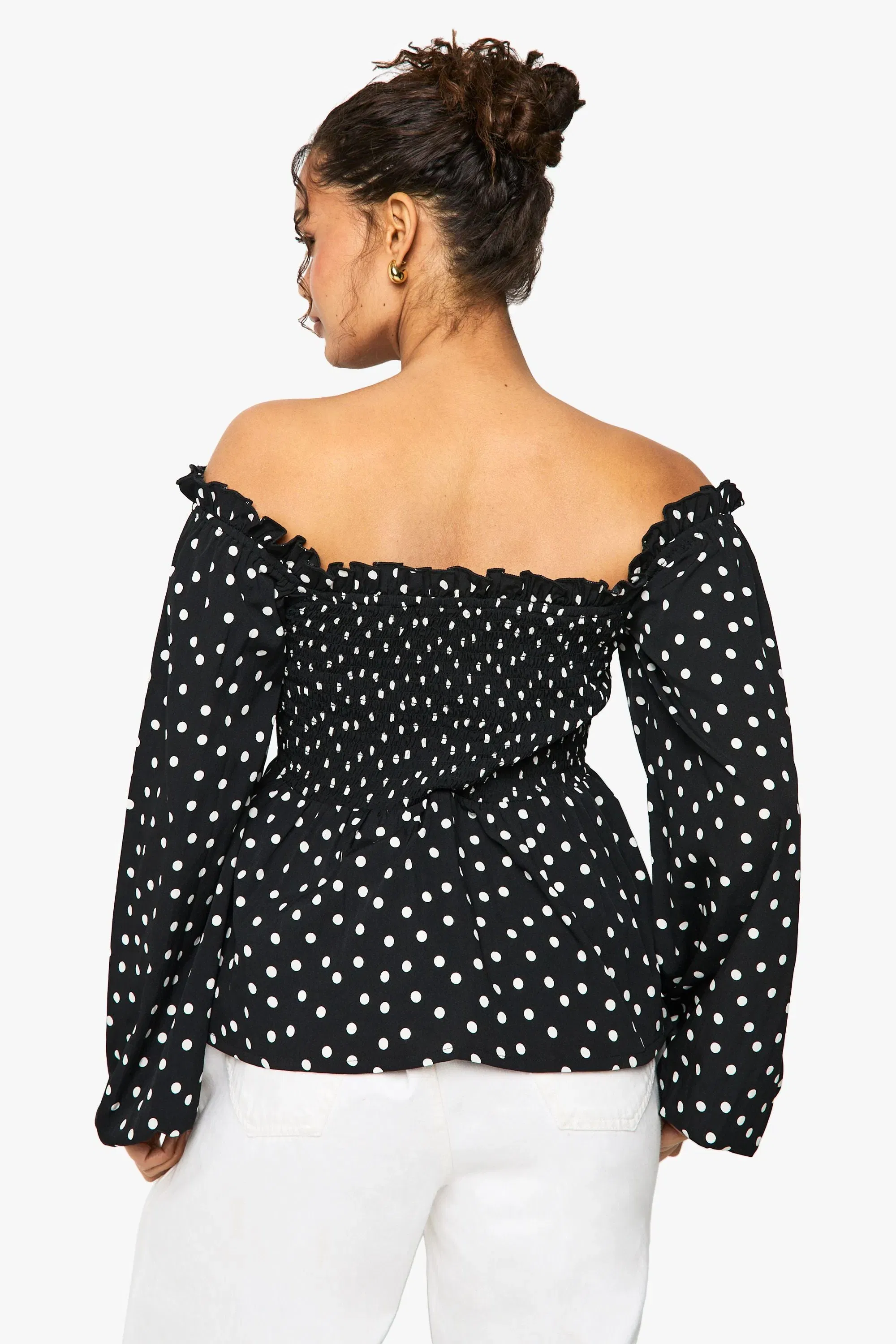 Polka Bardot Blouse