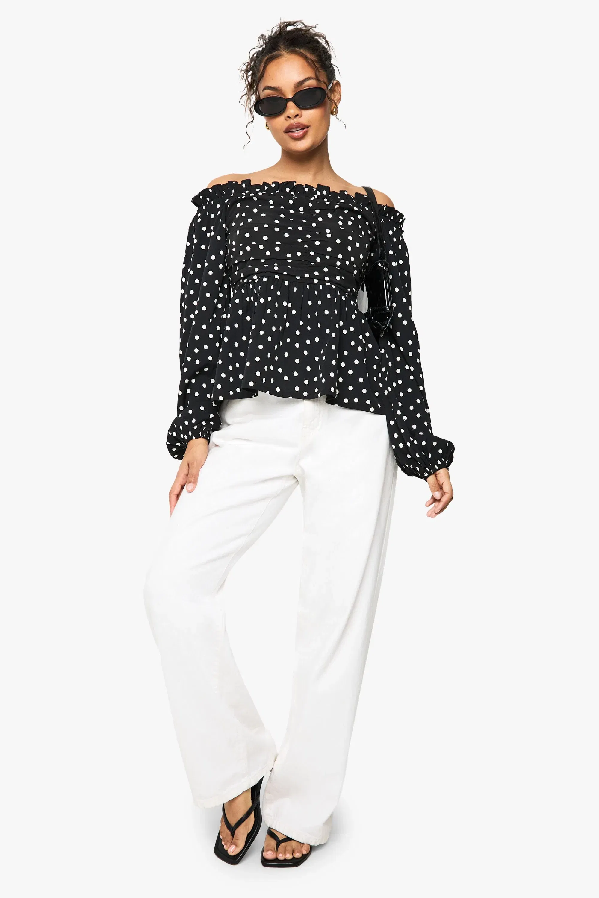 Polka Bardot Blouse