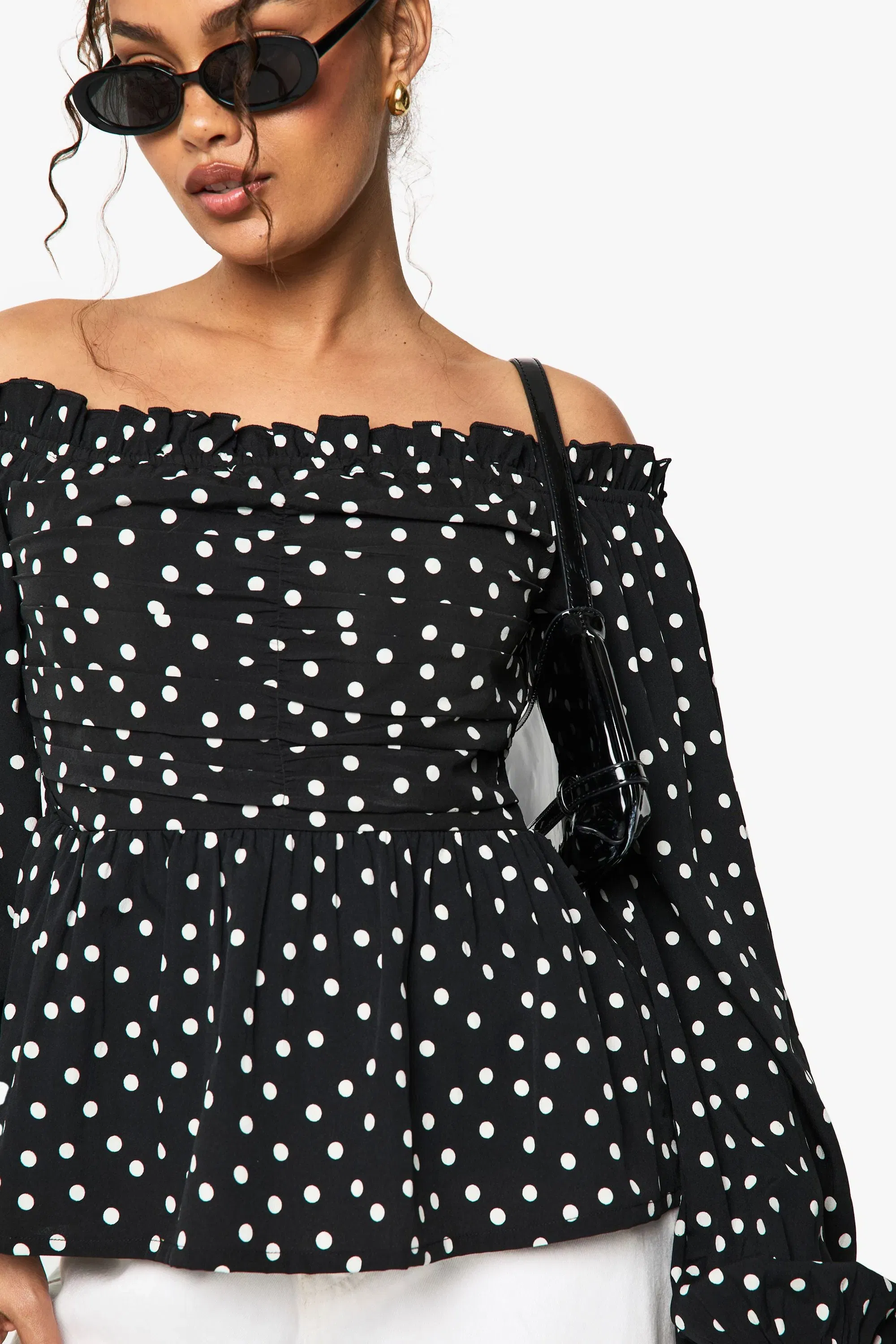 Polka Bardot Blouse