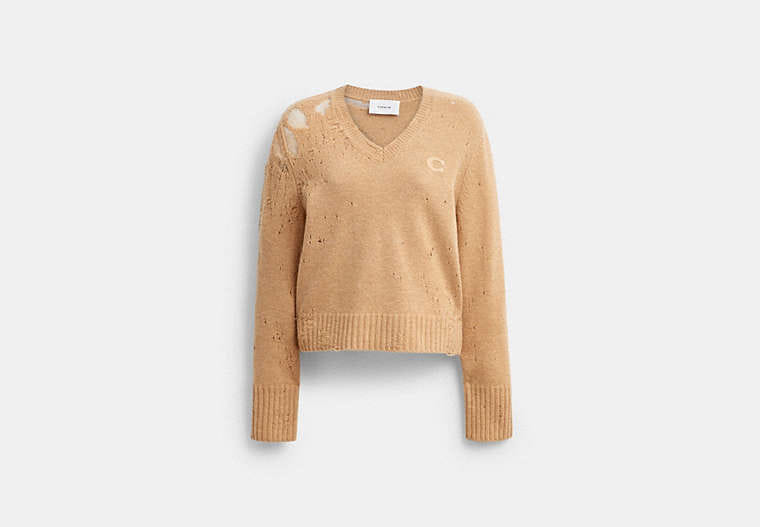 Loved Long Sleeve V-Neck Sweater