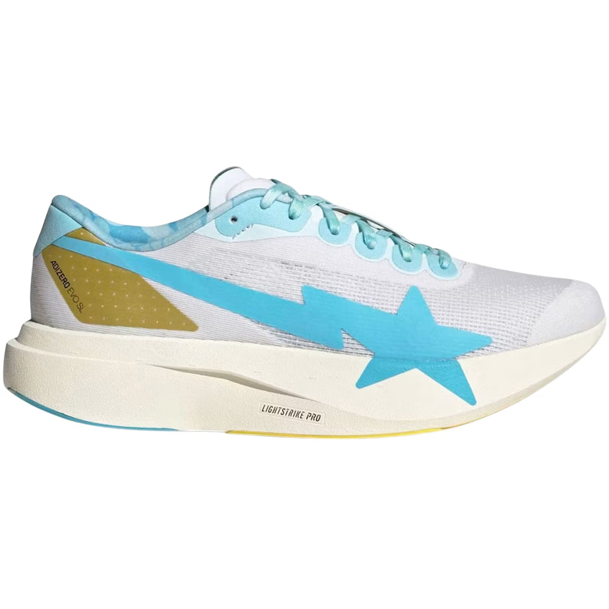 Adidas Adizero Evo SL Bape Blue Pink Gold