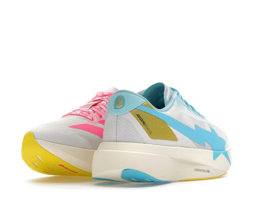 Adidas Adizero Evo SL Bape Blue Pink Gold