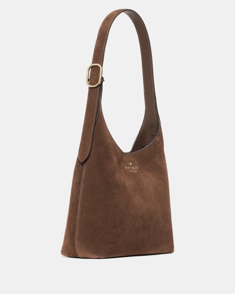 KateSpade 454 Suede Small Shoulder Bag Hot Fudge