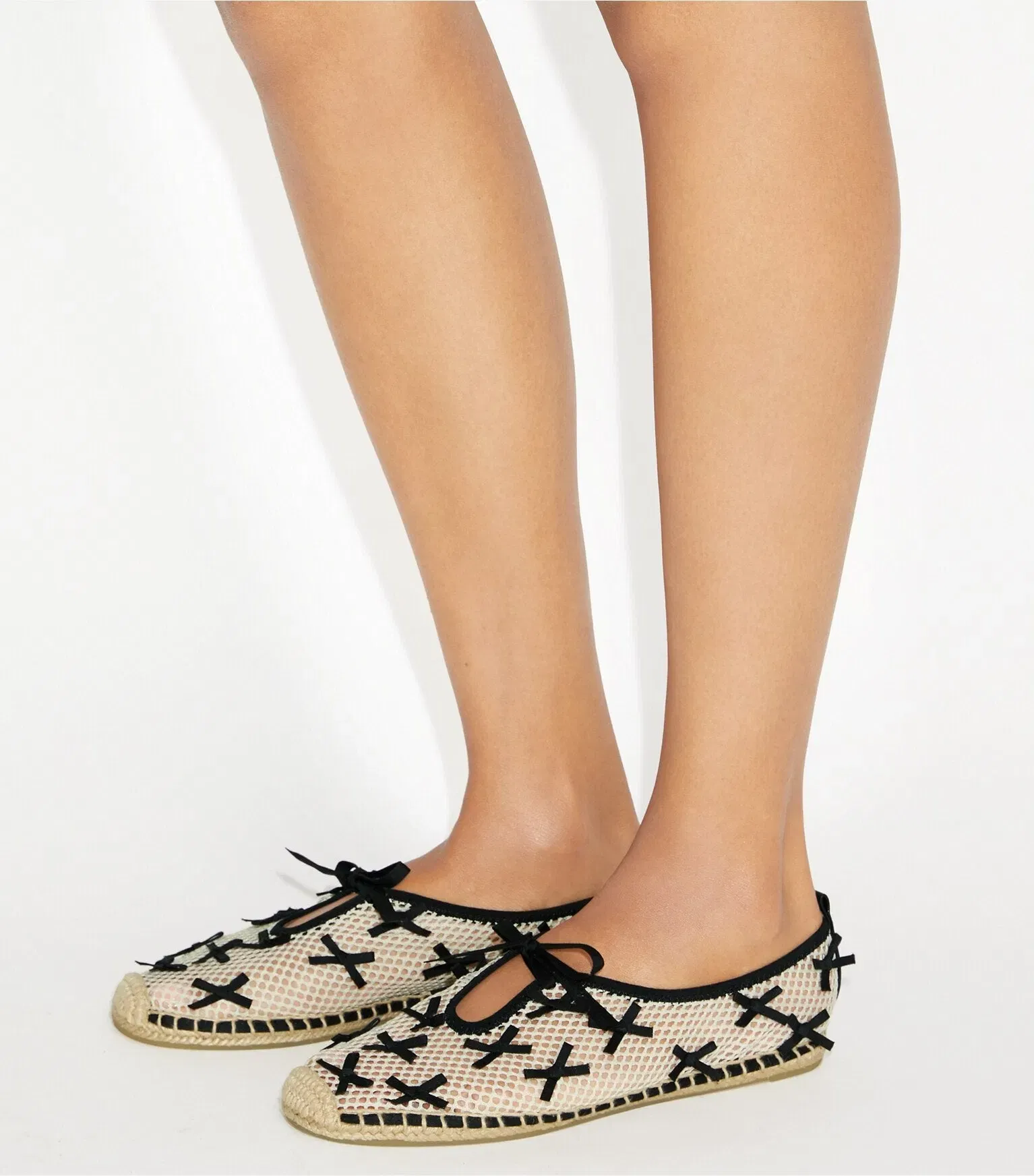 Mini Bow Mesh Espadrille