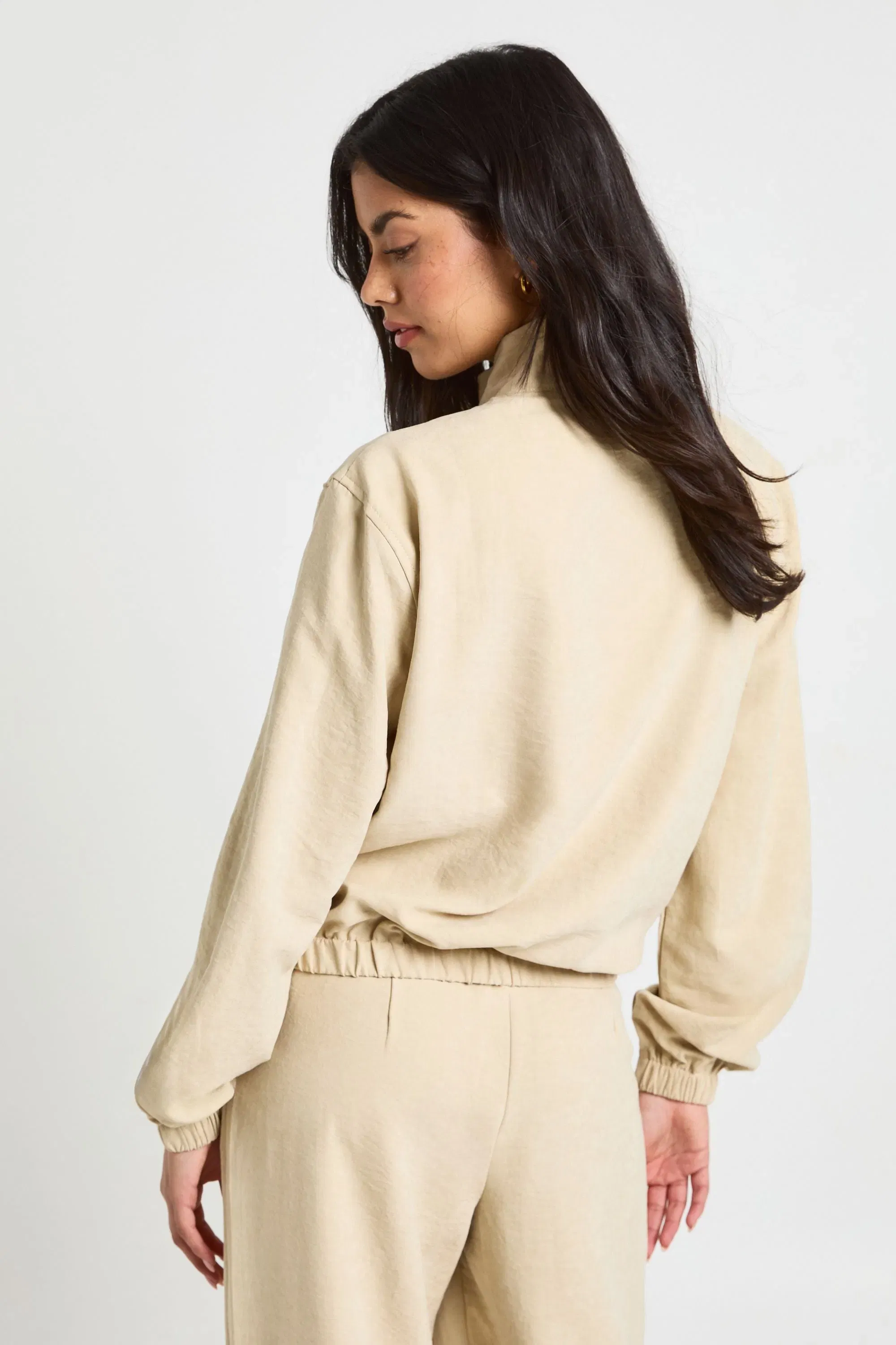 Peached Funnel Neck Tracksuit Top