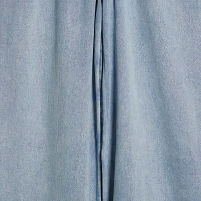 Petite Blue Wide Leg Pyjama Style Jeans