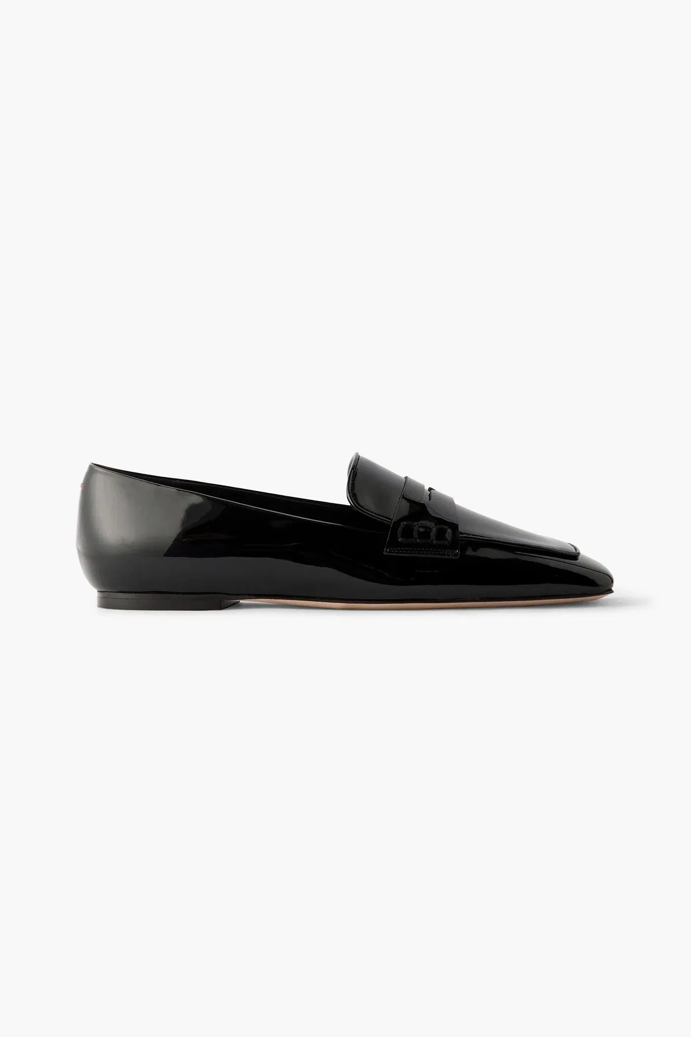 Aeyde Tom Patent-Leather Loafers Black Women's