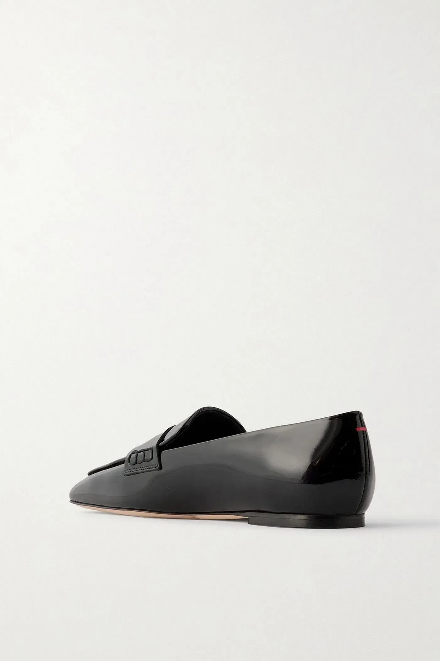 Aeyde Tom Patent-Leather Loafers Black Women's